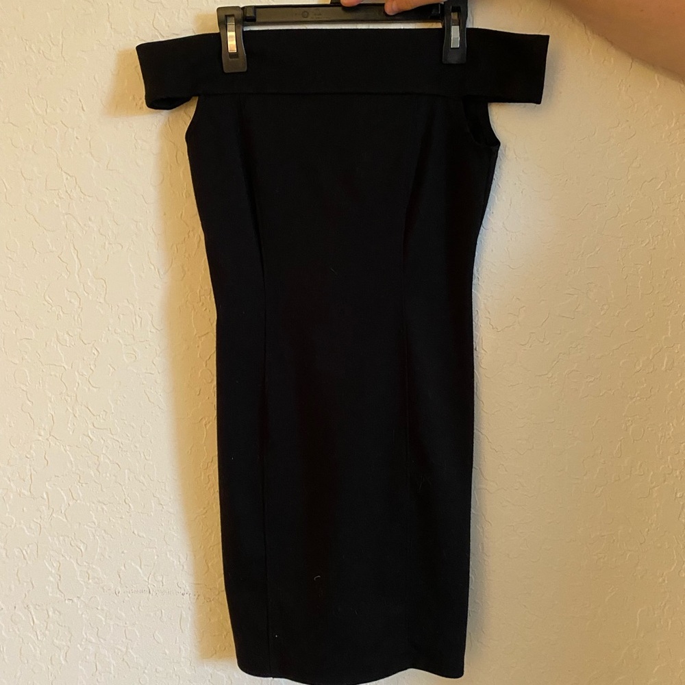 Forever 21 Black Off the Shoulder Cocktail Dress